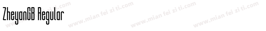 ZheyanGB Regular字体转换